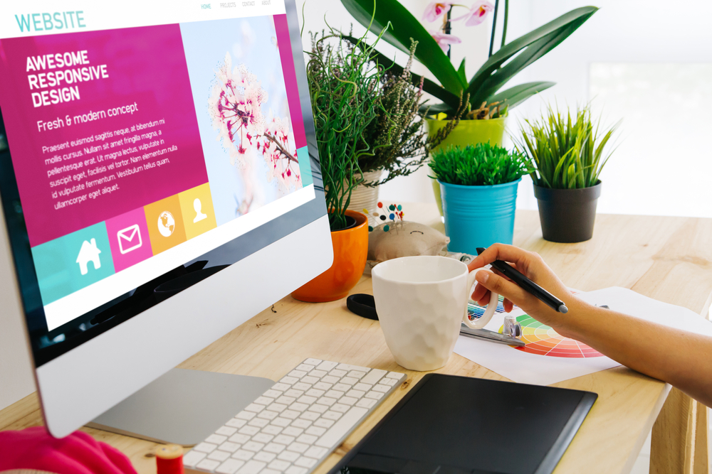 Accessible and responsive website on screen