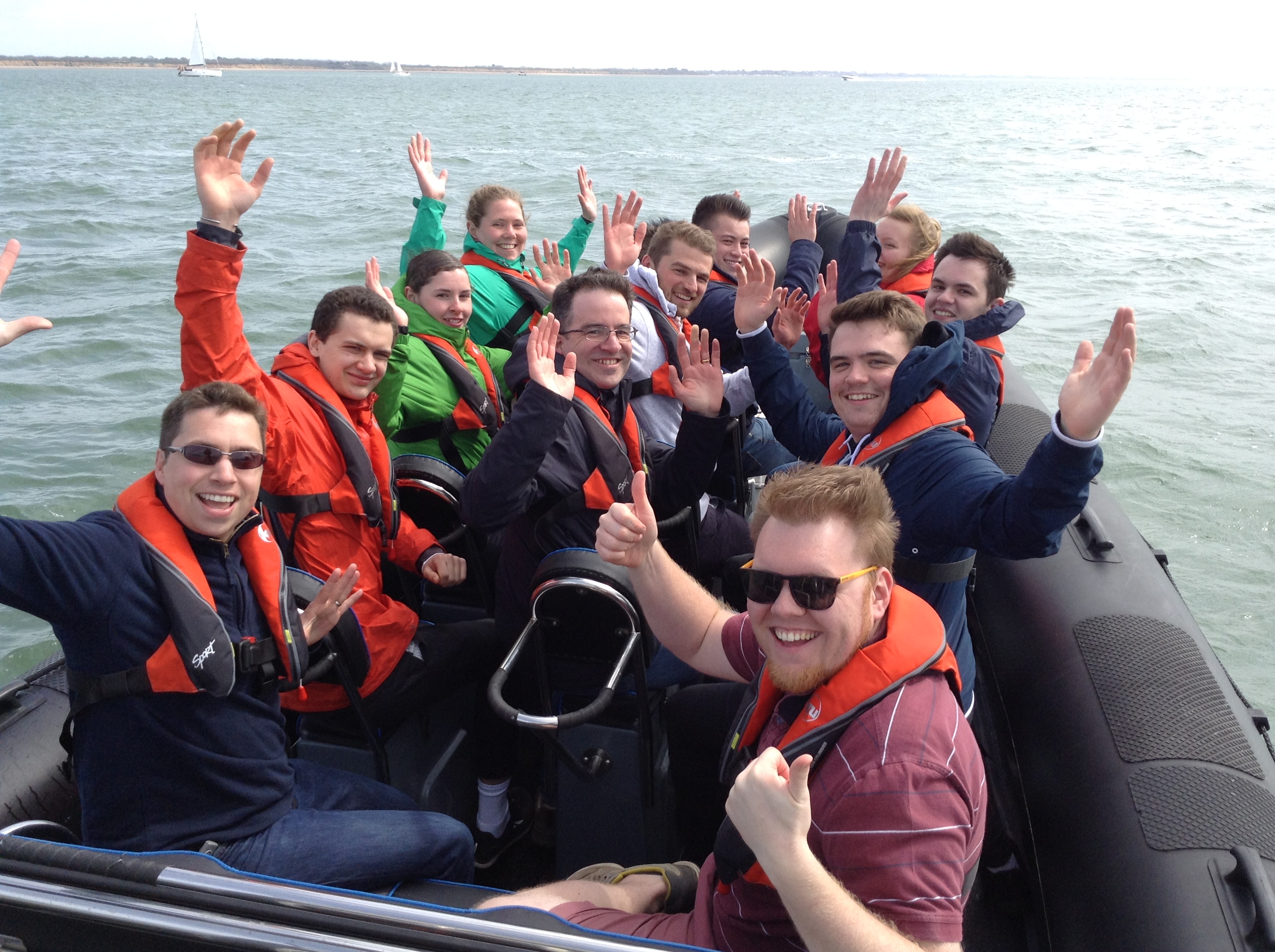 Team Day powerboating