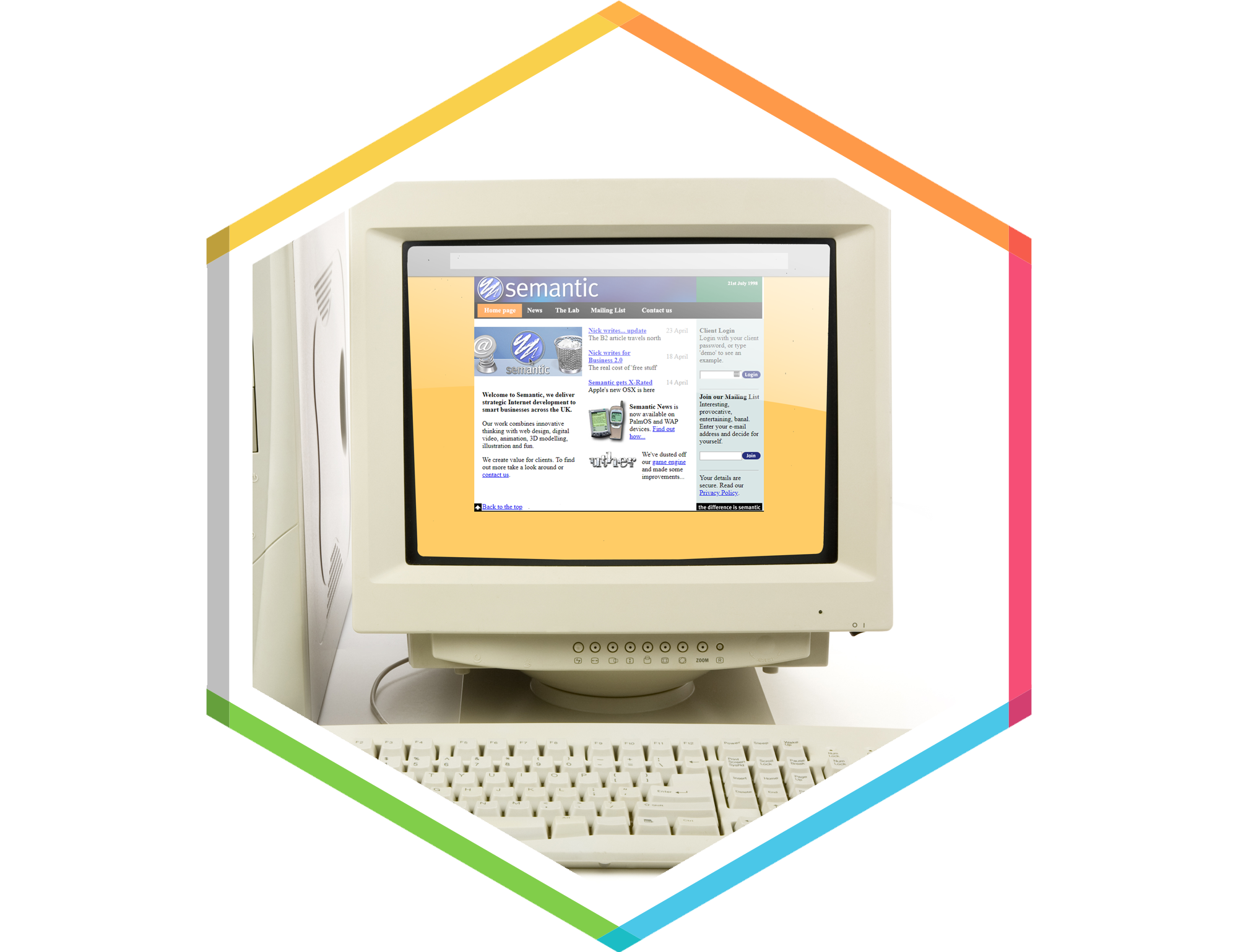 Old website on an old PC